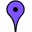 purple dot mark