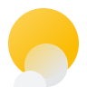 Mostly sunny